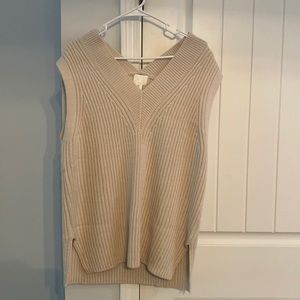 H&M oversized sweater vest - natural cream color